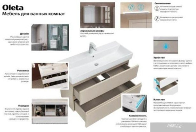 Roca Шкаф с зеркалом Oleta 80 7857647806