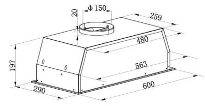 Кухонная вытяжка MAUNFELD THAMES 603PM (черный)