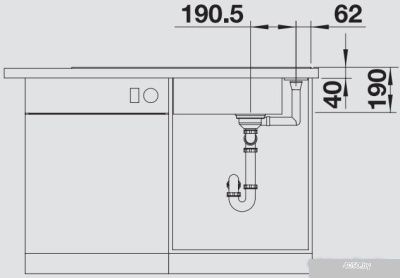 Кухонная мойка Blanco Axia III XL 6 S 525858 (черный)