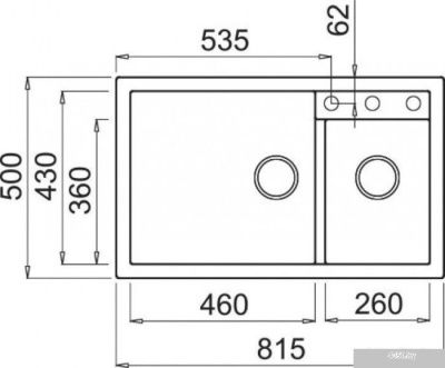 Кухонная мойка Elleci Quadra 440 Bianco G68