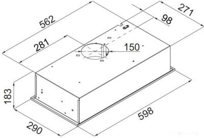 Кухонная вытяжка MAUNFELD Crosby Hardy 60 (черный)