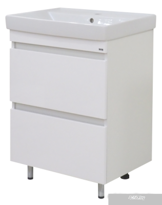 Misty Тумба под умывальник Енисей 60 (белая 2 ящика) Э-Ени01060-0112Я