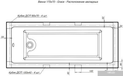 Aquanet Grace 170x70 00312653