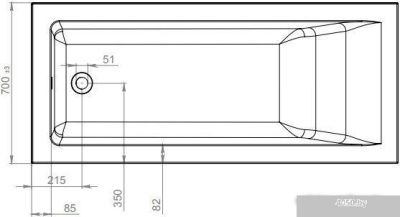 Ванна Astra-Form Нейт 160x70