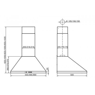 Кухонная вытяжка Elikor Вента 50П-430-К3Д (черный)