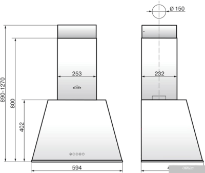 Elikor Гамма 60П-650-Э3Д (антрацит/серебро)