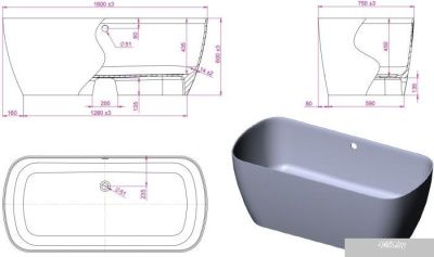 Ванна Astra-Form Антарес 160x75