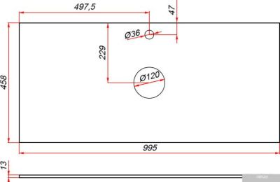 ЗОВ Тумба под умывальник Парма 100 P100LWP0MHMC1A-KP13W (белый/галифакс)
