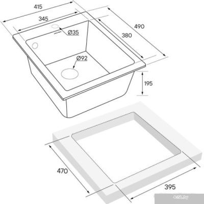 Кухонная мойка Paulmark Leer PM104249-GR