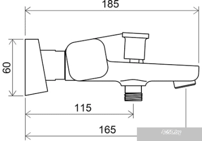 Смеситель Ravak 10° TD 022.00 /150 [X070065]