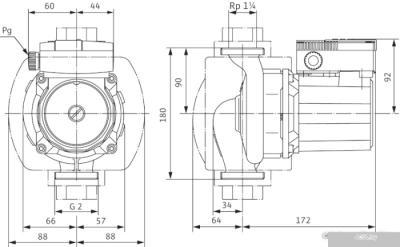 Насос Wilo TOP-Z 30/7 (3~400 V, PN 10, RG)