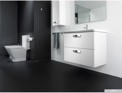 Roca Тумба с умывальником The Gap 80 ZRU9302732 + A327470000