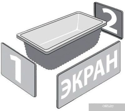 Triton Персей 190x90 (с ножками и экраном)