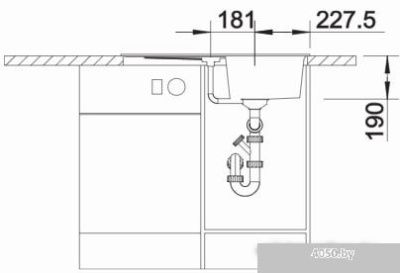 Кухонная мойка Blanco Zia 45 S Compact 526013 (черный)