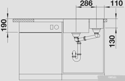 Кухонная мойка Blanco AXIA III 6 S 525850 (черный)