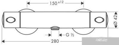 Смеситель Hansgrohe Ecostat 13261