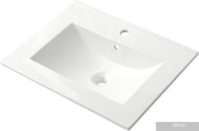 ЗОВ Тумба с умывальником Дион 60 D60LHO0M9003GKV5-OL60 (белый глянец/дуб)