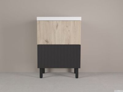 Style Line Тумба под умывальник Стокгольм ВЛДСП 60 2 ящика (напольная)