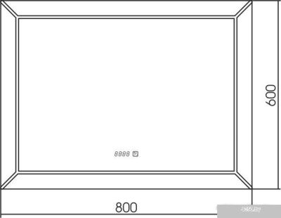 Silver Mirrors Voll 80x60 ФР-00001399