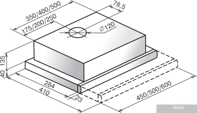 Elikor Интегра 50П-400-В2Л (черный/нержавеющая сталь)