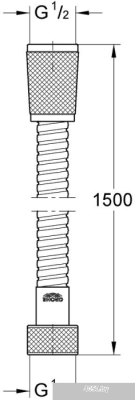 Душевой шланг Grohe Relexaflex Metal Longlife 28143000 (хром)