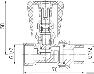 Вентильный кран Ferro ZG2Y