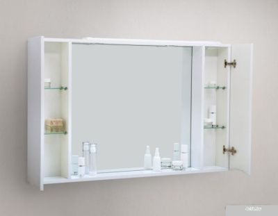BelBagno Шкаф с зеркалом Marino-SPC-1000/750-2A-BL-P (bianco lucido)