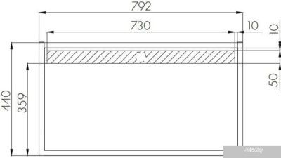 Акватон Столешница Фабрик 80 1A243003LTDY0 (дуб кантри)