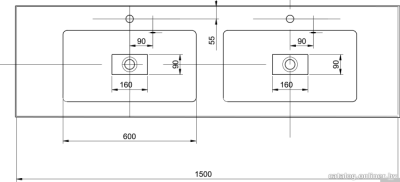 Умывальник Акватон Ричмонд 150x50 [1A70573KRD010]