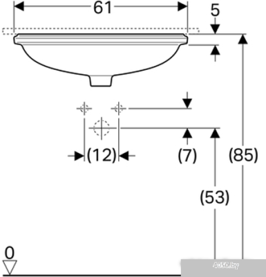 Умывальник Geberit VariForm 500.756.01.2