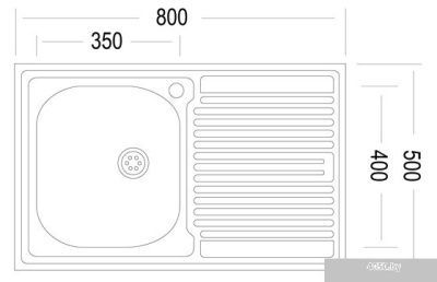 Кухонная мойка Ukinox STM 800.500-T4K