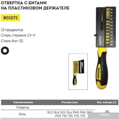 Berger BG1072 (13 предметов)