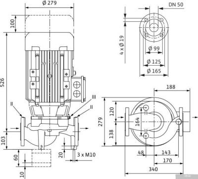 Насос Wilo VeroLine-IPL 50/165-5.5/2