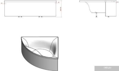 Ванна Astra-Form Виена 150x150