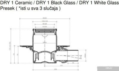 Трап/канал Pestan Confluo Standard Dry 1 Black Glass