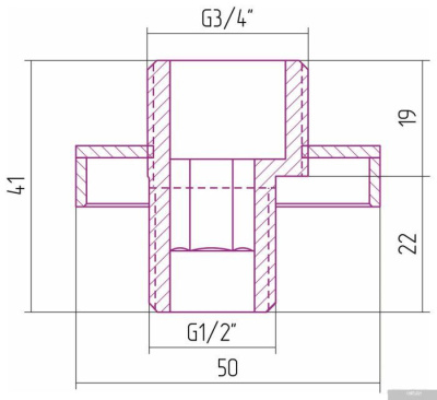 Сунержа TUBE с эксцентриком 31-1507-0000