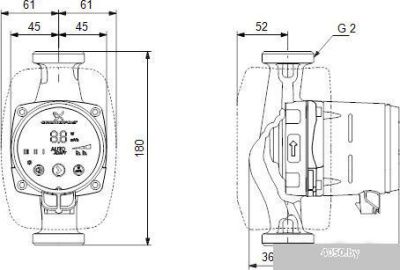 Насос Grundfos Alpha2 32-40 180