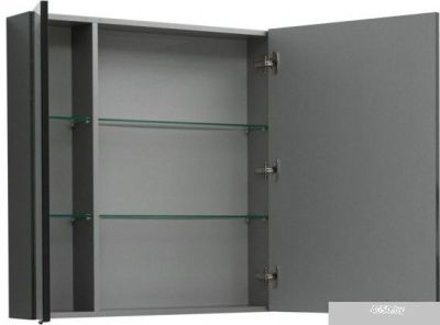 Aquanet Шкаф с зеркалом Алвита 100 00240113 (серый антрацит)