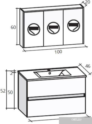 Riho Комплект Porto SET 32 FPO100DP0DP0S32