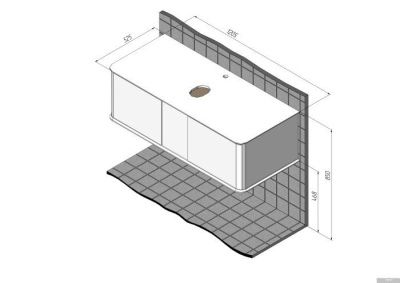 Briz Тумба подвесная Рим 120