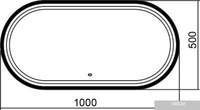 Silver Mirrors Виола-лофт 50x100 LED-00002430