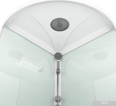 Domani-Spa Simple 110 High (белый/прозрачное стекло)