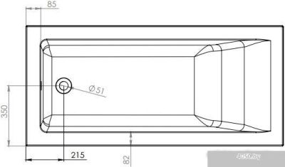 Ванна Astra-Form Нейт 150x70
