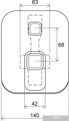 Смеситель Ravak 10° TD 061.00 [X070068]