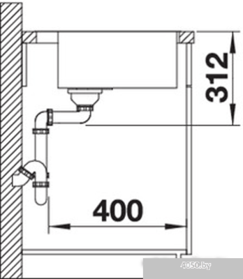 Кухонная мойка Blanco Subline 500-IF/A SteelFrame (антрацит) 524111