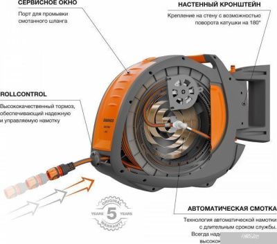 Катушка со шлангом Daewoo Power Auto Reel x35 DWR 3060 (1/2