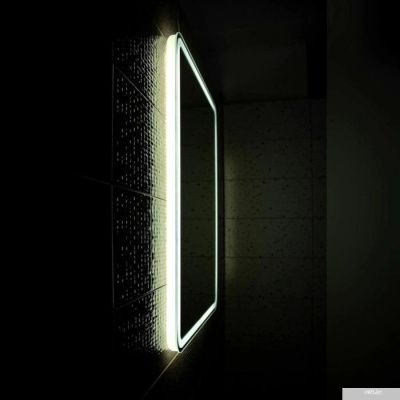 Бриклаер Зеркало Эстель-1 100 LED сенсор (серебристый)