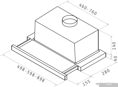 Elica Elite 14 LUX GRIX/A/50