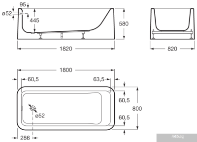 Ванна Roca Element 180x80 [24T439000]