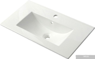 ЗОВ Тумба с умывальником Парма 80 P80LA0MWMC1A-OL80 (аттик/белый матовый/алюминий)